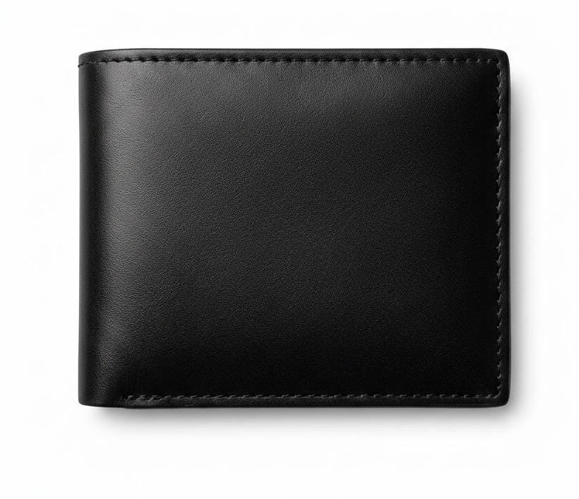 Men's Genuine Black Leather Wallet