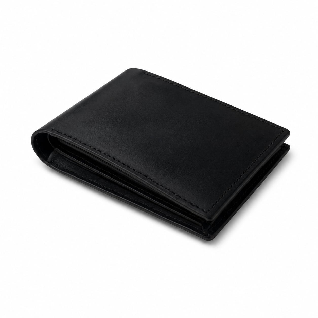 Men's Genuine Black Leather Wallet