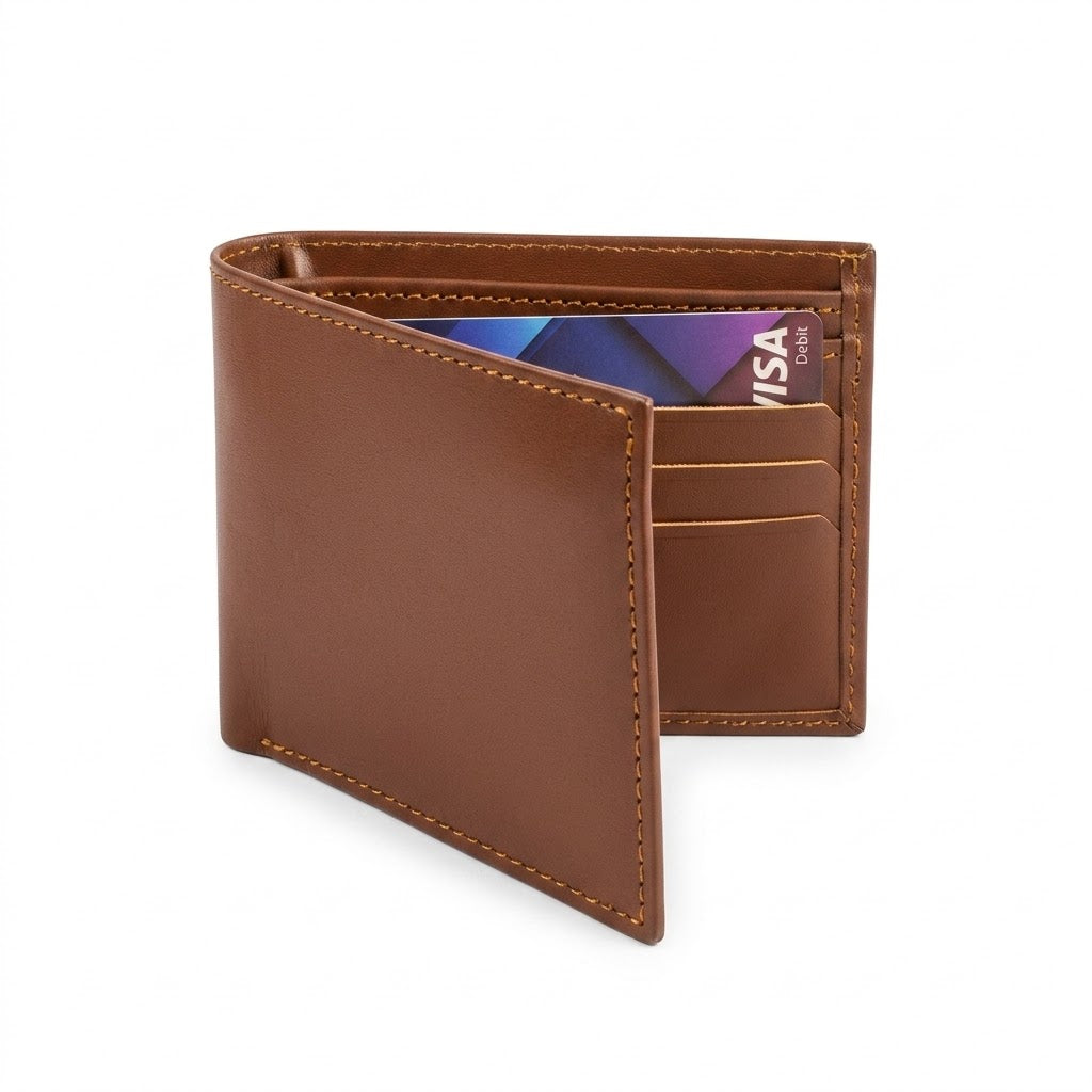Men's Genuine Tan Leather Wallet